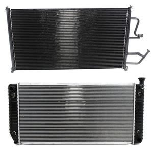 Radiator Kit for 1988-1993 Chevrolet C2500/K1500/K2500, Aluminum Core, 8 Cylinder, 5.7L/7.4L Engine, with Air Conditioning Condenser, Replacement