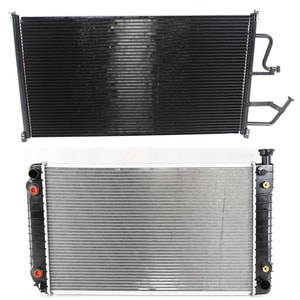 Radiator Kit for 1988-1993 Chevrolet C1500/C2500/C3500, Aluminum Core, 8 Cylinder, 5.0L/5.7L Engine, with Air Conditioning Condenser - Replacement