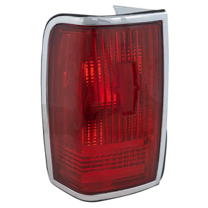 Tail Light Lens and Housing for Lincoln Town Car 1990-1997, Left <u><i>Driver</i></u> Side, Without Emblem, Replacement