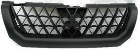 Grille for 2000-2001 Montero Sport, Painted Black Shell and Insert, Mitsubishi Replacement Part
