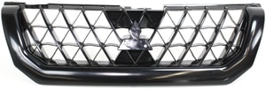Grille for 2002-2003 Montero Sport, Painted Black Shell and Insert, Replacement