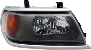 Headlight Assembly for Mitsubishi Montero Sport 2000-2004, Right <u><i>Passenger</i></u>, Halogen, Chrome, From March 2000, Replacement