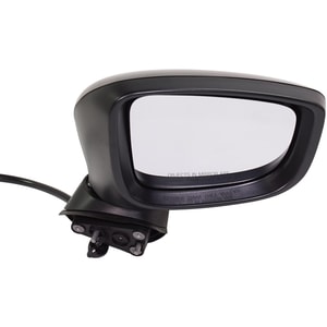 Power Mirror for 2016 Mazda 3 Right <u><i>Passenger</i></u>, Manual Folding, Non-Heated, Paintable, with Blind Spot Glass, without Signal Light, Hatchback/Sedan, for Japan Built Vehicle, Replacement