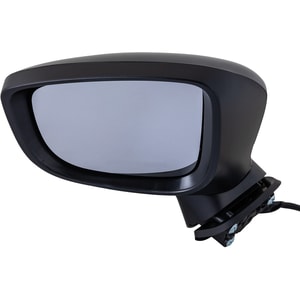 Power Mirror for MAZDA 3 2017-2018, Manual Folding, Left <u><i>Driver</i></u>, Heated, Paintable, with Signal Light, without Blind Spot Detection and Memory, Mexico Built Vehicle, Replacement