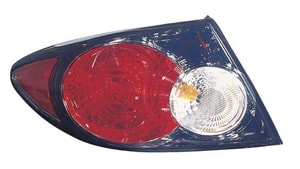 2006 - 2008 Mazda 6 Rear Tail Light Assembly Replacement / Lens / Cover - Left <u><i>Driver</i></u> Side Outer - (GS 4 Door; Sedan; Naturally Aspirated + GT 4 Door; Sedan; Naturally Aspirated + S 4 Door; Sedan; Naturally Aspirated + i 4 Door; Sedan; Naturally Aspirated)