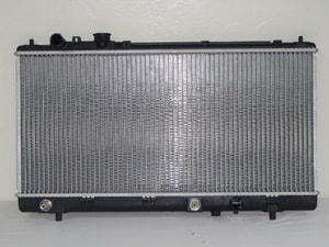 Radiator Assembly for 2001 - 2003 Mazda Protege, Replacement w/o Air Conditioning; fits 1.6L L4 & 2.0L L4 Automatic Transmission,  FS7P15200C