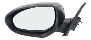 Power Mirror for Mazda 3 2010-2013, Left <u><i>Driver</i></u> Side, Manual Folding, Non-Heated, Paintable, Without Signal Light and Blind Spot Detection, Replacement