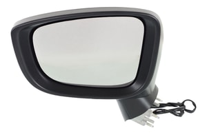 Power Mirror for Mazda 3 2014-2016, Left <u><i>Driver</i></u>, Manual Folding, Non-Heated, Paintable, without Blind Spot Detection and Signal Light, Hatchback/Sedan, Japan Built Vehicle, Replacement