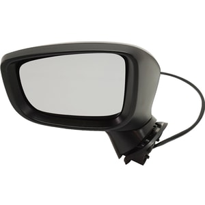 Power Mirror for Mazda 3 2017-2018, Left <u><i>Driver</i></u>, Manual Folding, Non-Heated, Paintable, with Signal Light, without Blind Spot Detection, Japan Built Vehicle, Replacement