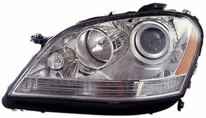 2006 - 2007 Mercedes-Benz ML350 Front Headlight Assembly Replacement Housing / Lens / Cover - Left <u><i>Driver</i></u> Side