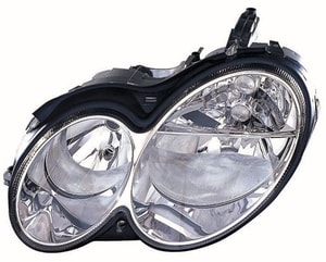 2003 - 2006 Mercedes-Benz CLK350 Front Headlight Assembly Replacement Housing / Lens / Cover - Left <u><i>Driver</i></u> Side