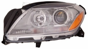 2012 - 2015 Mercedes-Benz ML350 Front Headlight Assembly Replacement Housing / Lens / Cover - Left <u><i>Driver</i></u> Side - (166.057 Body Code + 166.024 Body Code + 166.058 Body Code)
