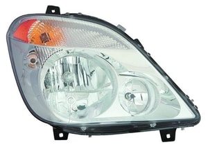 Headlight Assembly for Mercedes Benz Sprinter 2010-2013, Right <u><i>Passenger</i></u> Side, Halogen, CAPA-Certified, Replacement