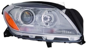 2012 - 2015 Mercedes-Benz ML350 Front Headlight Assembly Replacement Housing / Lens / Cover - Right <u><i>Passenger</i></u> Side - (166.057 Body Code + 166.024 Body Code + 166.058 Body Code)