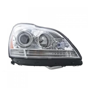 Right <u><i>Passenger</i></u> Headlight Assembly for 2010 - 2012 Mercedes Benz GL450 X164, Bi-Xenon with Active Curve Lighting, Composite,  164820505964, Replacement