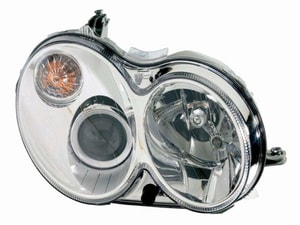 2006 - 2009 Mercedes-Benz CLK350 Front Headlight Assembly Replacement Housing / Lens / Cover - Right <u><i>Passenger</i></u> Side