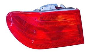 Left <u><i>Driver</i></u> Outer Tail Light Assembly for 1995 - 1999 Mercedes-Benz E300, 4 Door Sedan, Turbocharged, Diesel, Rear Tail Light Lens/Cover Replacement, 2108204564