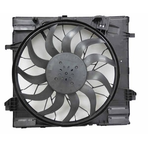 Radiator Cooling Fan Assembly for 2012-2019 Mercedes Benz GLE400, W166 with Off Road Package, OEM Part: 0999064000, Replacement