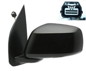 2005 - 2012 Nissan Pathfinder Side View Mirror Assembly / Cover / Glass Replacement - Left <u><i>Driver</i></u> Side - (LE)