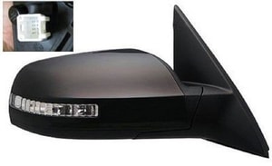 2007 - 2012 Nissan Altima Side View Mirror Assembly / Cover / Glass Replacement - Right <u><i>Passenger</i></u> Side - (Gas Hybrid + 3.5L V6 Sedan)