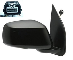 2005 - 2012 Nissan Pathfinder Side View Mirror Assembly / Cover / Glass Replacement - Right <u><i>Passenger</i></u> Side - (LE)