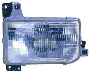 1987 - 1995 Nissan Pathfinder Front Headlight Assembly Replacement Housing / Lens / Cover - Left <u><i>Driver</i></u> Side