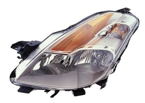 2008 - 2009 Nissan Altima Front Headlight Assembly Replacement Housing / Lens / Cover - Left <u><i>Driver</i></u> Side - (Coupe)