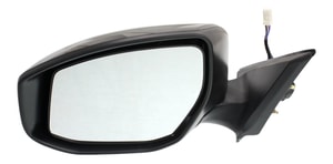 Power Mirror for Nissan Altima 2013-2018, Left <u><i>Driver</i></u>, Manual Folding, Heated, Paintable, with In-housing Signal Light, without Auto Dimming, Blind Spot Detection, and Memory, Replacement