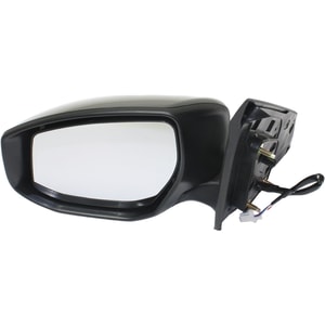 Power Mirror for Nissan Sentra 2013-2019, Left <u><i>Driver</i></u> Side, Manual Folding, Non-Heated, Paintable, without Signal Light, Replacement