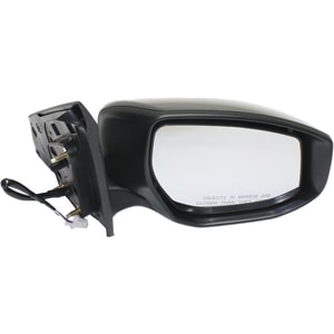 Power Mirror for Nissan Sentra 2013-2019, Right <u><i>Passenger</i></u>, Manual Folding, Non-Heated, Paintable, without Signal Light, Replacement