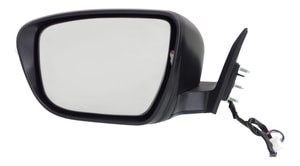 Power Mirror for Nissan Rogue 2014-2017, Left <u><i>Driver</i></u>, Manual Folding, Non-Heated, Paintable, with Signal Light, without Side View Camera, Suitable for USA Built Vehicle (2014-2017)/Korea Built Vehicle (2015-2016), Replacement