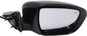 Power, Manual Folding, Heated, Paintable Mirror for 2014-2016 Nissan Rogue, Right <u><i>Passenger</i></u> Side, with Signal Light, without Camera, USA Built Vehicle, Replacement