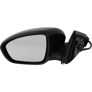 Power Heated Mirror for Nissan Sentra 2020-2021, Left <u><i>Driver</i></u>, Manual Folding, Paintable, with Signal Light, Replacement