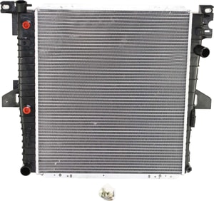 Aluminum Core Radiator for Ford Explorer 1996-1999, 8-Cylinder 5.0L Engine, 2-Row Core, Replacement