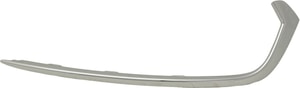 Front Bumper Grille Molding for Acura TLX 2018-2020, Right <u><i>Passenger</i></u>, Painted Silver, Replacement