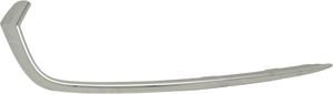 Front Bumper Grille Molding for Acura TLX 2018-2020, Left <u><i>Driver</i></u>, Painted Silver, Replacement