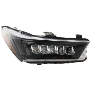 Headlight Assembly for Acura MDX A-Spec Model, 2017-2020, Right <u><i>Passenger</i></u>, LED, without Logo, Replacement