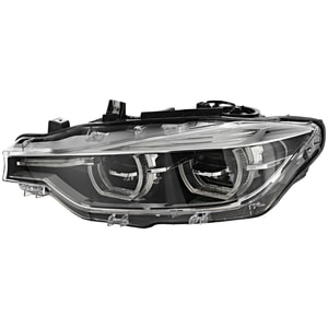 LED Headlight Assembly for BMW 3-Series (2016-2019), Left <u><i>Driver</i></u>, with Adaptive Headlights for Standard/Luxury Line Models, fits Sedan (2016-2018) / Wagon, Replacement