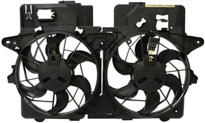 Radiator Fan Shroud Assembly for Ford Escape 2001-2004, Dual Fan, 2.0L Engine, Replacement