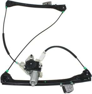 Front Window Regulator for BMW 3-Series (1999-2006), Right <u><i>Passenger</i></u>, Power, with Motor, Convertible/Coupe, Replacement Models: 320i, 323i, 325i, 328i, 330i.