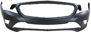 Front Bumper Cover for Mercedes-Benz CLA250 (2014-2016), Primed (Ready to Paint), without AMG Styling Package, without Active Park Assist Sensor Holes, Replacement