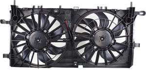 Radiator Fan Shroud Assembly for Chevrolet Uplander 2006-2009, Dual Fan, 3.9L Engine, Replacement