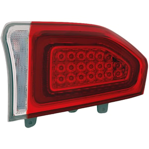 Tail Light Assembly for Chrysler 300 2015-2022, Left <u><i>Driver</i></u>, LED, Chrome Interior, Replacement (CAPA Certified)