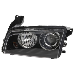 Headlight for Dodge Charger 2008-2010, Left <u><i>Driver</i></u> Side, Lens and Housing, Xenon Light Without HID Kit, Replacement