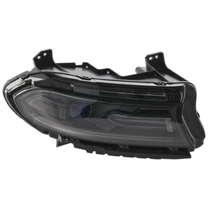 Headlight Assembly for Dodge Charger 2015-2016 Right <u><i>Passenger</i></u>, Halogen with LED Daytime Running Light and LHD/RHD Optics, Replacement