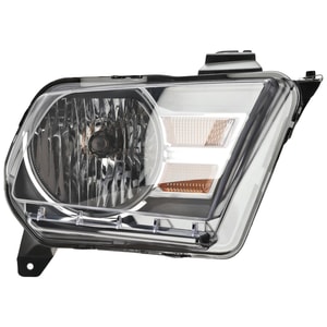 Headlight Assembly for Ford Mustang 2010-2014, Right <u><i>Passenger</i></u>, Halogen, Replacement (CAPA Certified)