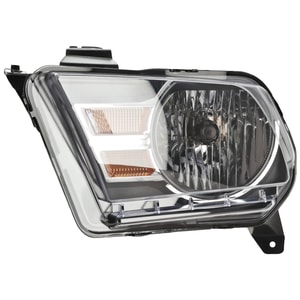 Headlight Assembly for Ford Mustang 2010-2014, Left <u><i>Driver</i></u>, Halogen, Replacement (CAPA Certified)
