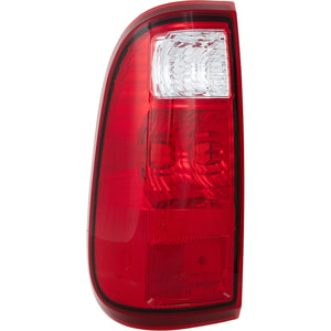 Tail Light Lens and Housing for Ford F-Series Super Duty 2008-2016, Left <u><i>Driver</i></u>, Replacement - Fits F-250, F-350, F-450, and F-550
