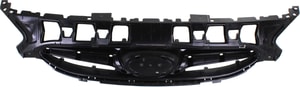 Grille for Hyundai Accent 2012-2013, Textured Black Shell and Insert, Replacement (CAPA Certified)