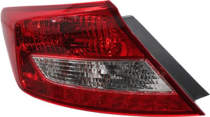 Tail Light Assembly for Honda Civic Coupe, 2012-2013, Left <u><i>Driver</i></u> Side, Replacement